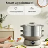 Multifunctional Electric Steamer Cooker 3 Layers Food Steamer Machine Steamer Pot Buffet Food Warmer Electric Kitchen Appliances 4