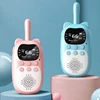 USB Walkie Talkie Early Educational Toy for Child with Flashlight Kids Electronic Rechargeable Walkie Talkie Toy 2PCS 1
