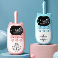 USB Walkie Talkie Early Educational Toy for Child with Flashlight Kids Electronic Rechargeable Walkie Talkie Toy 2PCS 1