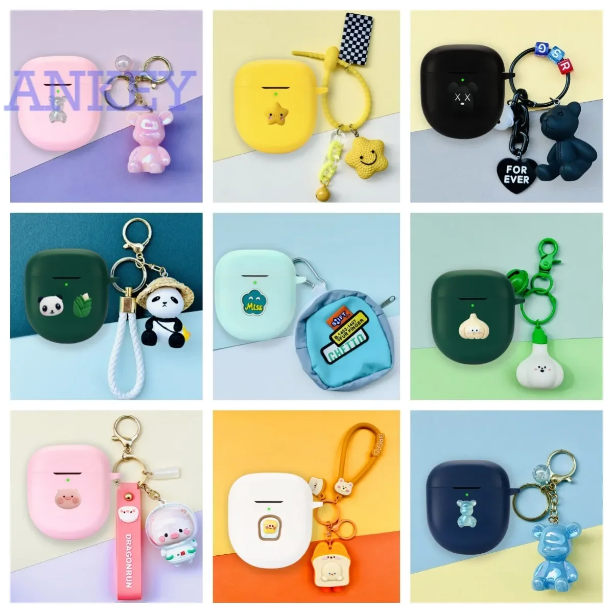 Custodia Per Bose Quietcomfort Earbuds Ii Protective Qc2 Qc Earbuds Silicone Cute Cartoon Cover Auricolare Shell Cuffie Portatili