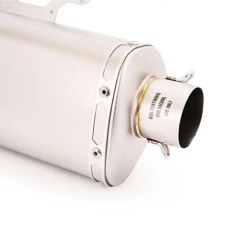 Silp On 51mm Universal Motorcycle Exhaust Pipe Vent Tip Tubes Escape Stainless Steel Silencer Moto Muffler Baffle With DB Killer - Image 6