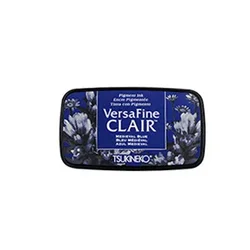 VersaFine CLAIR Quick - Dry Ink Pad - 24 Vibrant Colors for Detailed Stamping and Card Making (651 - noble blue)