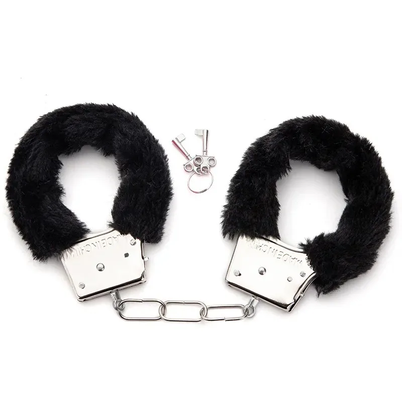 Erotic Supplies Plush Handcuffs SM Bondage Bondage Flirting Props Couples Role-playing Tease Handcuffs Adult Sex Supplies