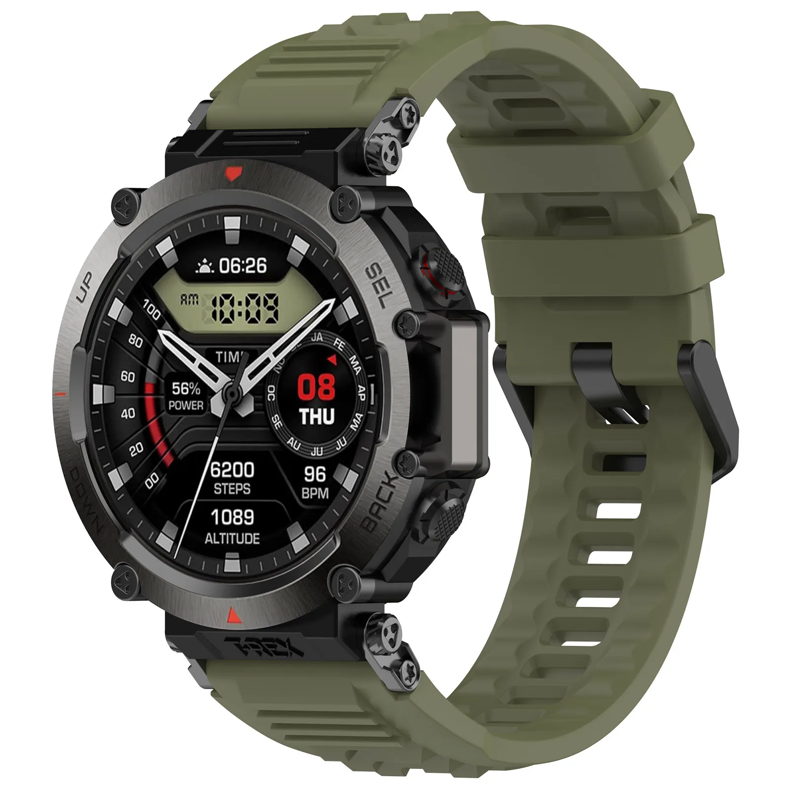 Premium Silicone Sport Strap - Durable Replacement Watchband
