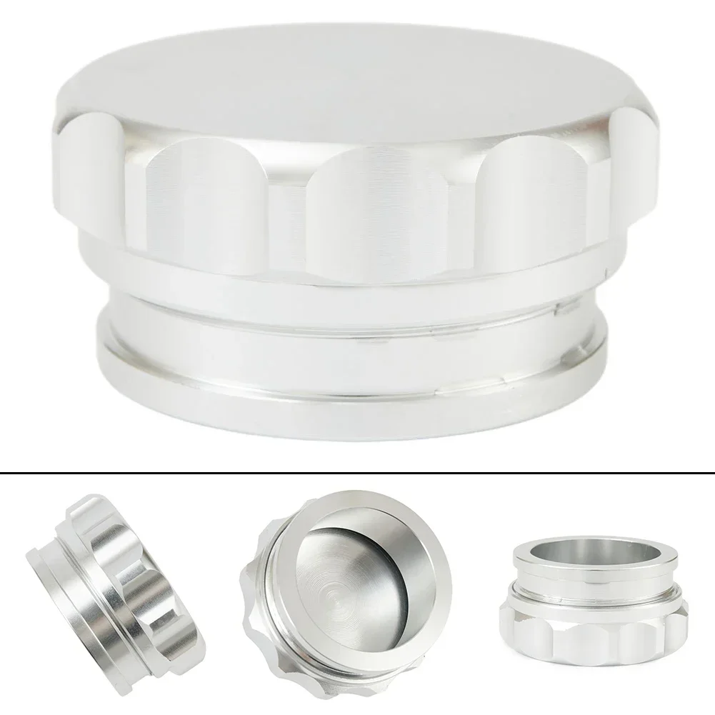 Universal Aluminum 2" 50.8mm Fuel Water Tank Filler Neck Cap Kit Weld On Filler Cap Sliver Replacement Accessories