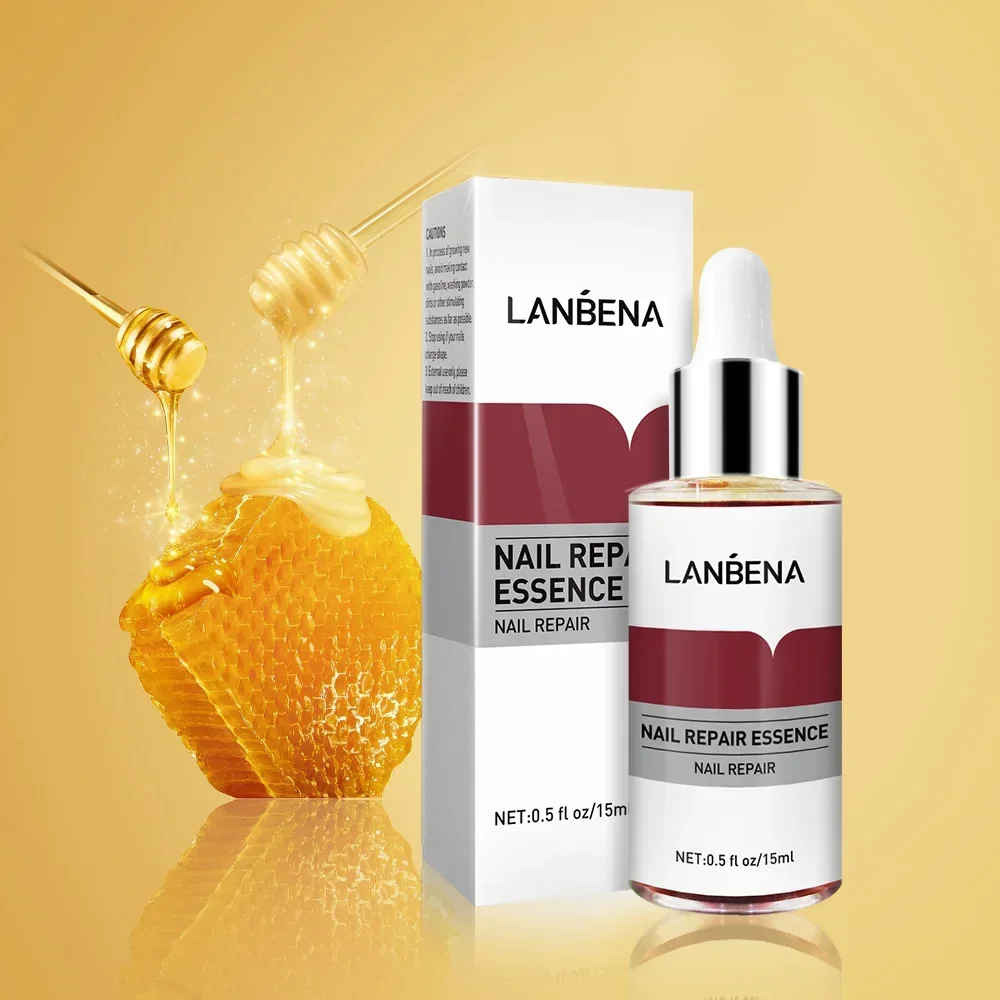 Эссенция для ногтей Lanbena Blue Beina, уход за ногтями с 1 маленькой пилочкой, 15 мл