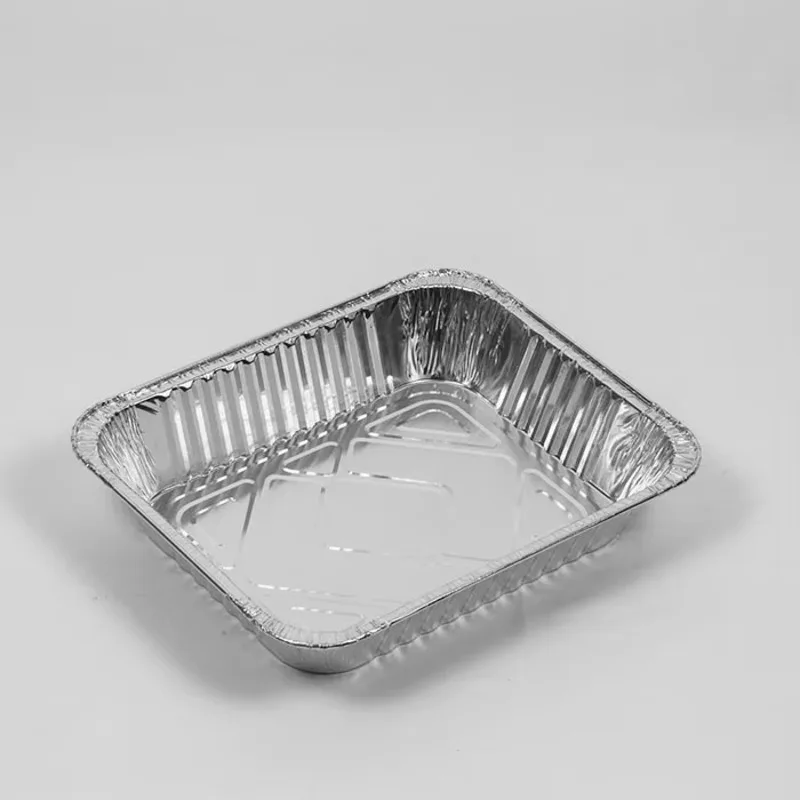 1000Pcs Aluminum Foil Pan Disposable Thickened Food Container BBQ Tray Takeaway Packing Boxes For Kitchen Cooking Baking