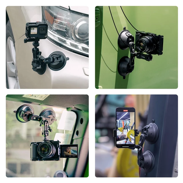 SmallRig – support à ventouse pour caméra d'action GoPro, sur fenêtre de  voiture, pare-brise pour