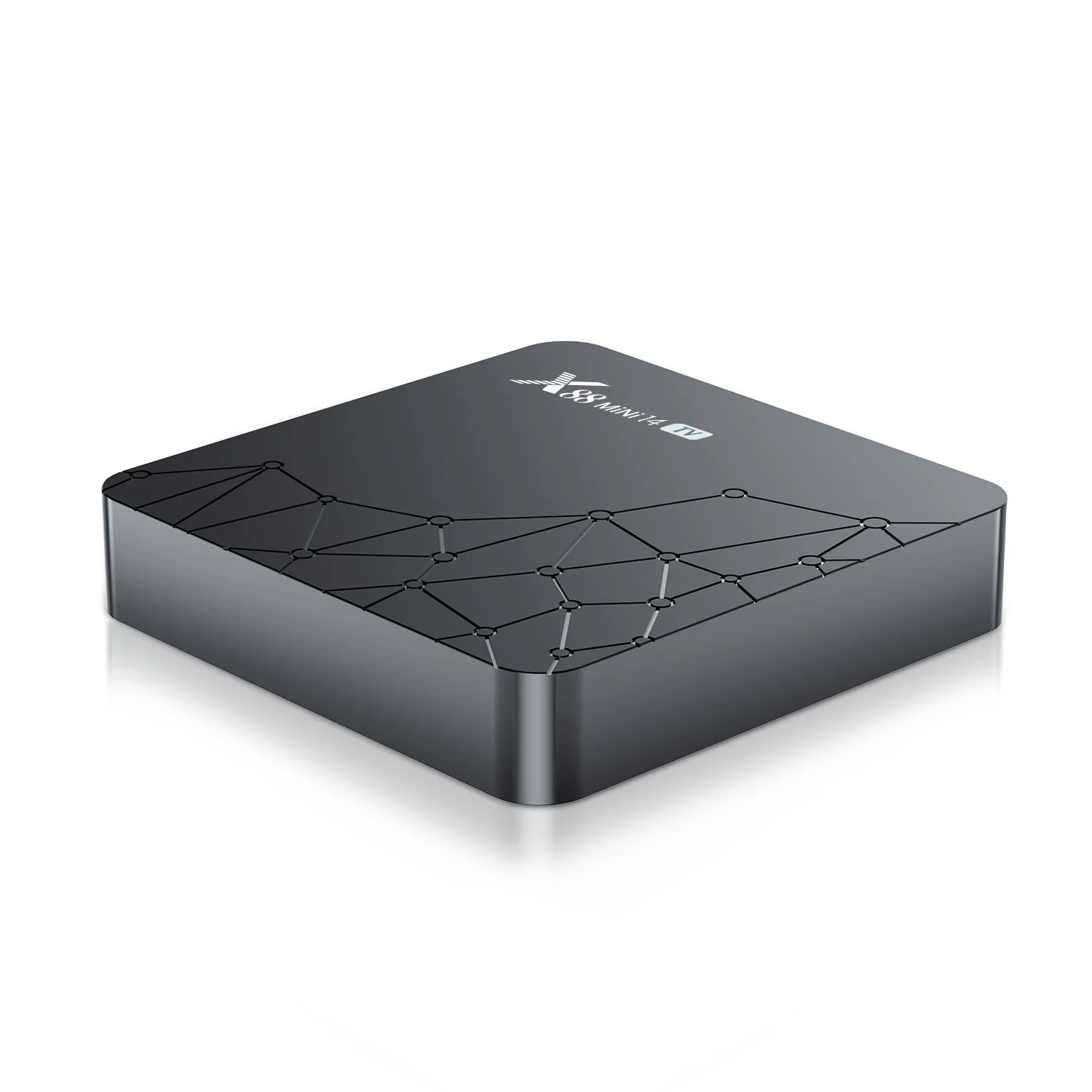 X88 Mini 14 Android 14.0 ATV Box 16GB Quad-Core WiFi6 2.4G/5.8Ghz BT5.0 4K AV1 Ultra HD Control de voz Smart Home Player