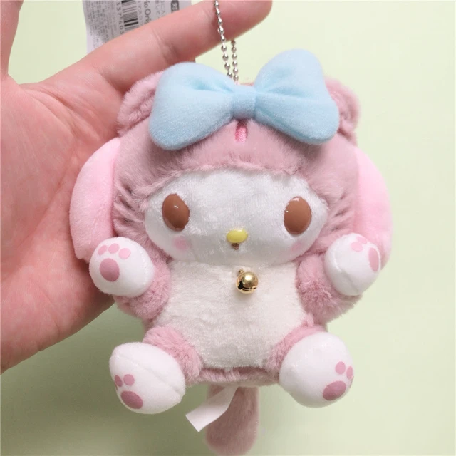 Sanrio Cinnamoroll My Melody Japanese Doll Cute Plush Toys Cartoon Animal Soft Stuffed Fortune Cat Cross Dressing Children Gifts 6
