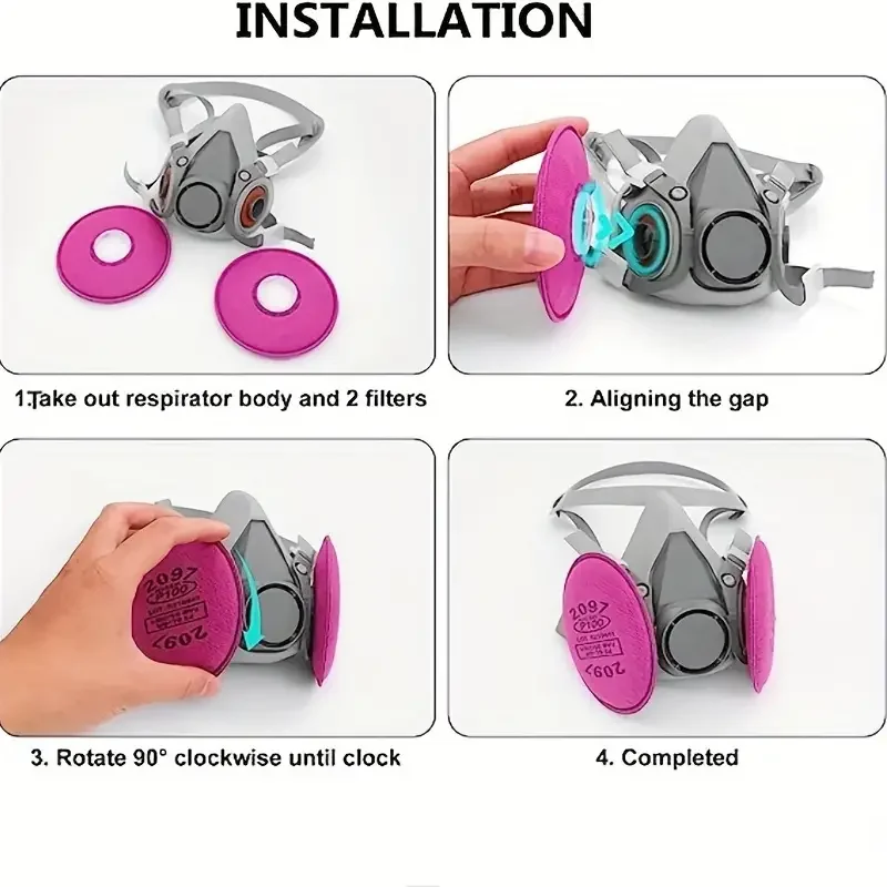 Gas Mask Dust Mask Respirator Filter Cotton Dust mask 2097 4 in 1 filter cotton activated carbon kp100 electric welding smoke welder heavy dust coal mine gas mask