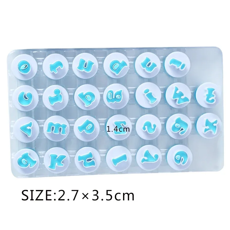 Description Picture 3 of itemBaking Pastry Mold Letter Fondant Cookie Cutter 26pcs Upper Lowercase Alphabet and 10pcs Number Cake Decoration Tools
