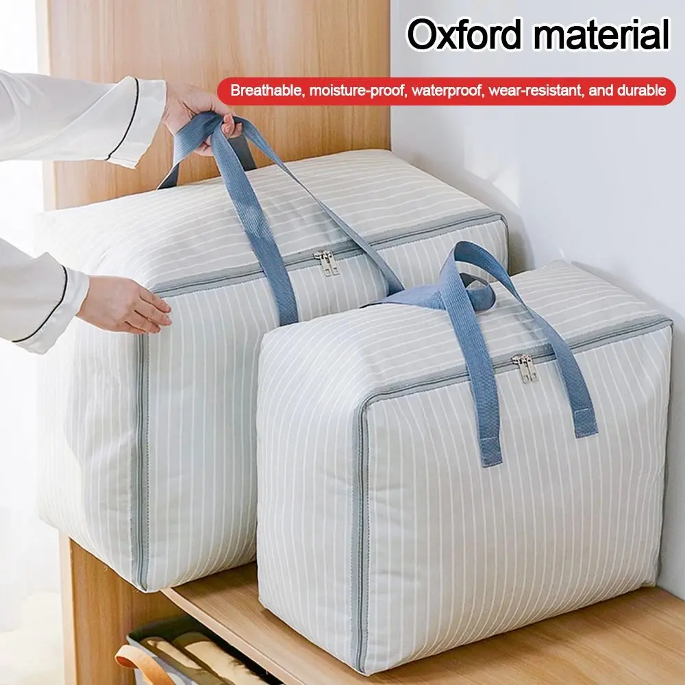 

Thicken Oxford Quilt Clothing Storage Bag Foldable Moisture-proof Luggage Packing Bag Closet Organizer Large Capacity Moving Bag