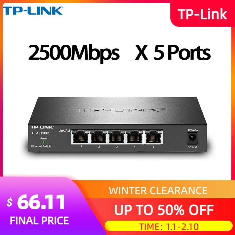 Tplink Switch 2500mbps 2.5g Switch 2.5gbps 2.5 Gigabit All 5*2.5gb