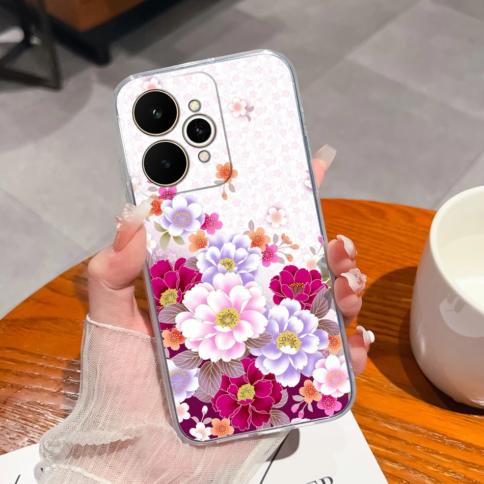 Transparent Shockproof TPU Silicone Back Cover - Simple Design Phone Protector Case