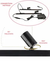 DC12V/24V Led Cabinet Light Spotlight for Jewelry Display Showcase Counter Lamp Mini Magnetic Track Lighting Surface Mounted 2