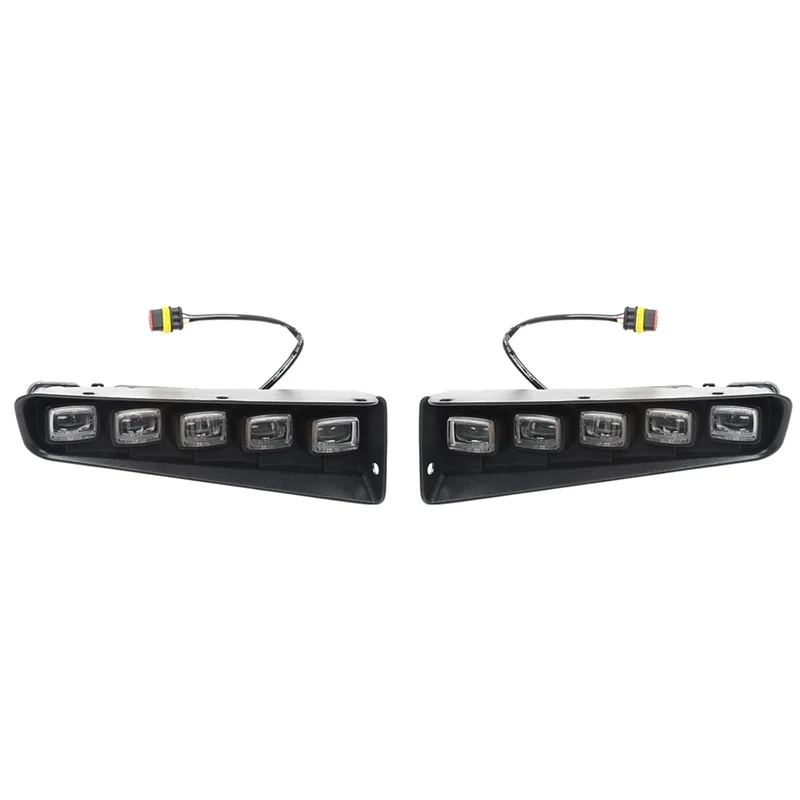Ford Bronco 2021-2023 2/4 도어 용 LED 안개등 어셈블리, 범퍼 안개등 주간 주행 등 액세서리