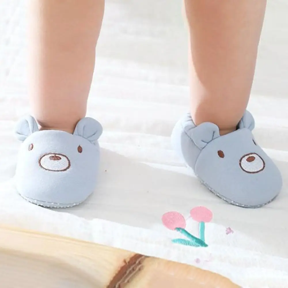 Fashion Cotton Baby Shoes Soft Animal Pattern Infant First Walkers with Ears Anti Slip Newborn Socks Shoes Spring Autumn