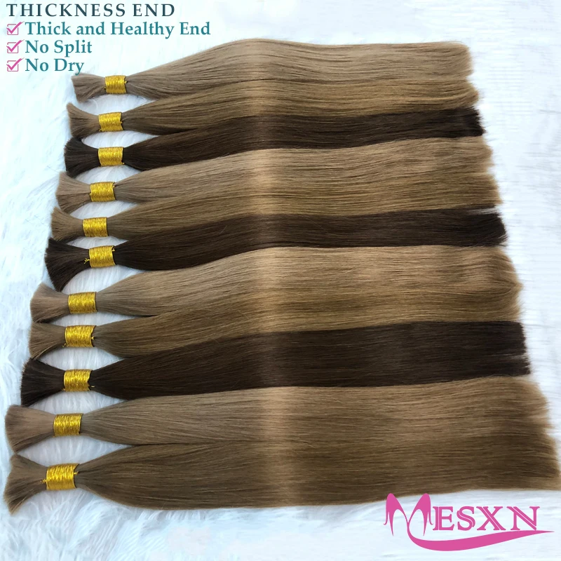 Human Hair Extensions Bulk 100% Real Natural For salon