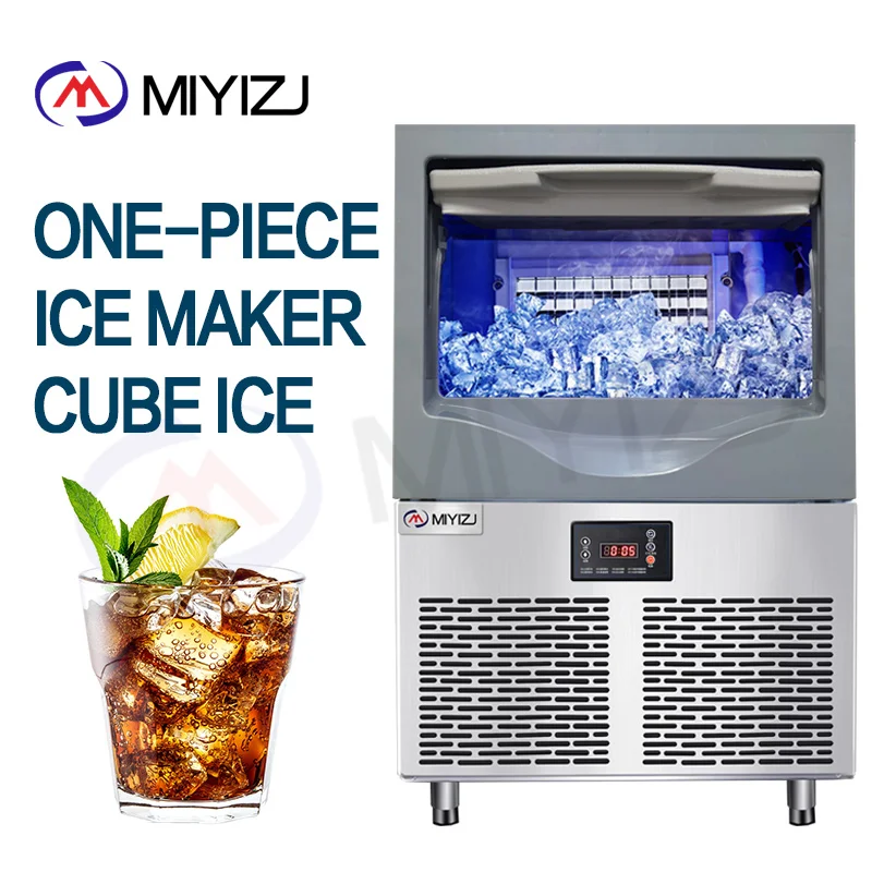 70kg Home Commercial Ice Maker Making Machine Block Ice Machine Automatic Small Cube