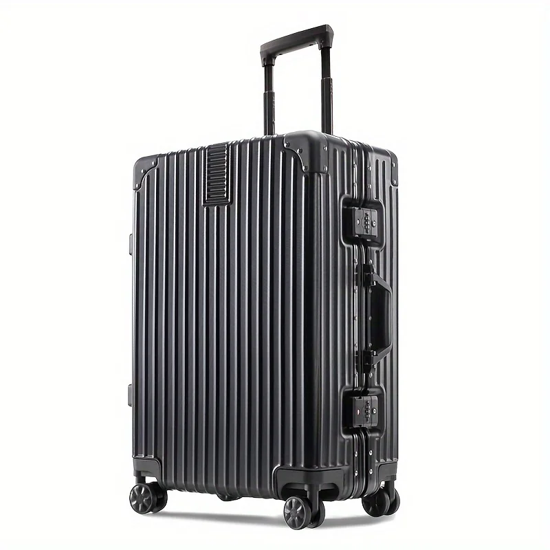 

20/22/24 Inch Trolley Suitcase, Large Capacity Luggage Case, Travel Luggage With Wheels & Password Lock