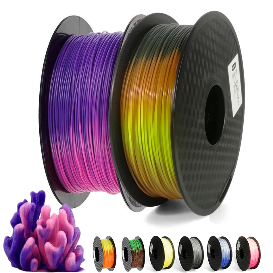 

3D Printer PLA Filament 1.75mm Sublimation Filament Color Change with Temperature 1kg 250g 3D Printing Material 3D Pen Material