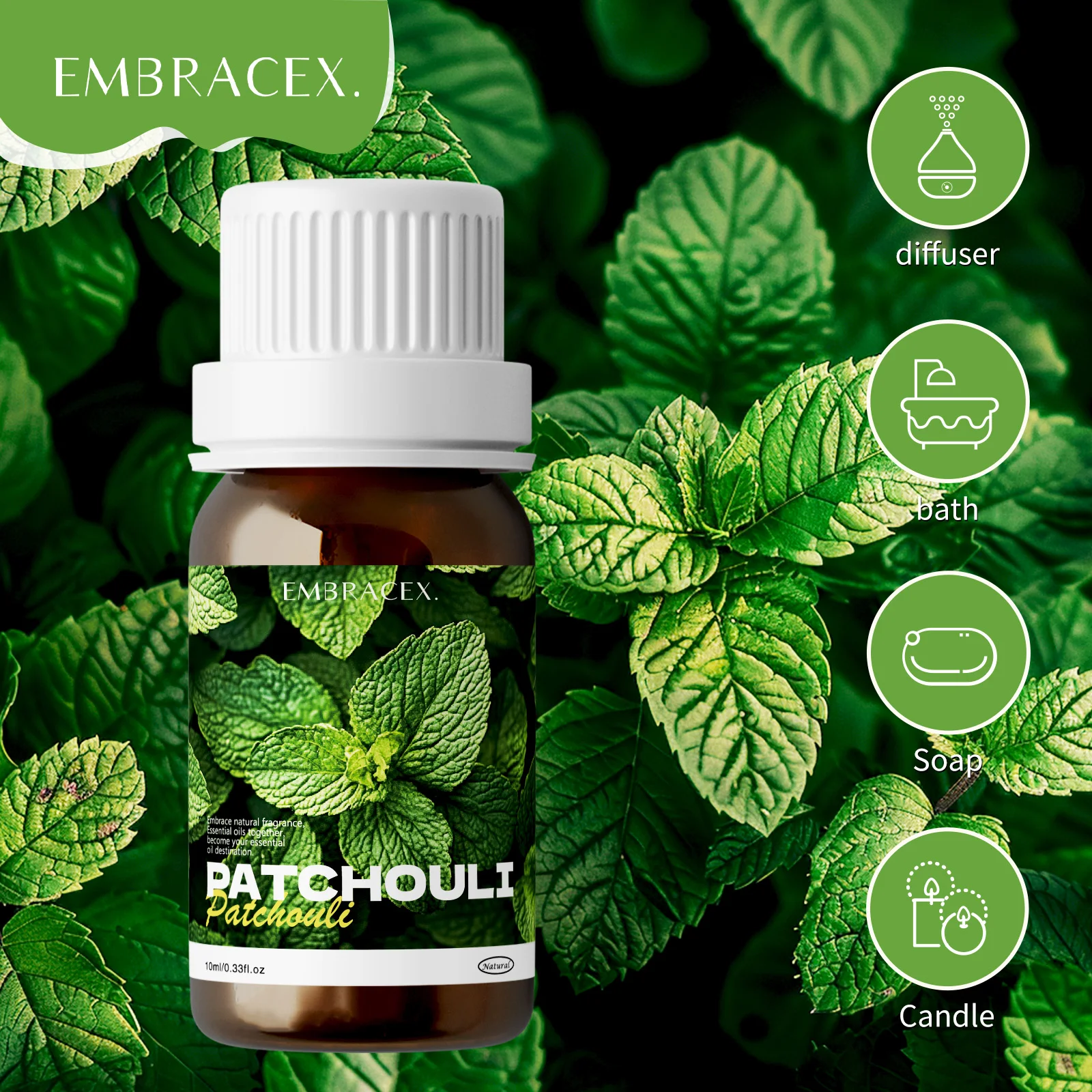 Pure Patchouli Essential Oil For Aromatherapy Skincare And Hair_voghion.com