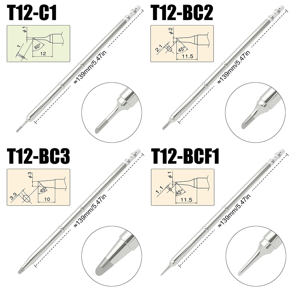 Рисунок 3 - Наконечники для паяльника T12