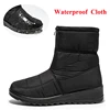 Waterproof Snow Boots for Women 2021 Winter Warm Plush Ankle Booties Front Zipper Non Slip Cotton Padded Shoes Woman Size 44 4
