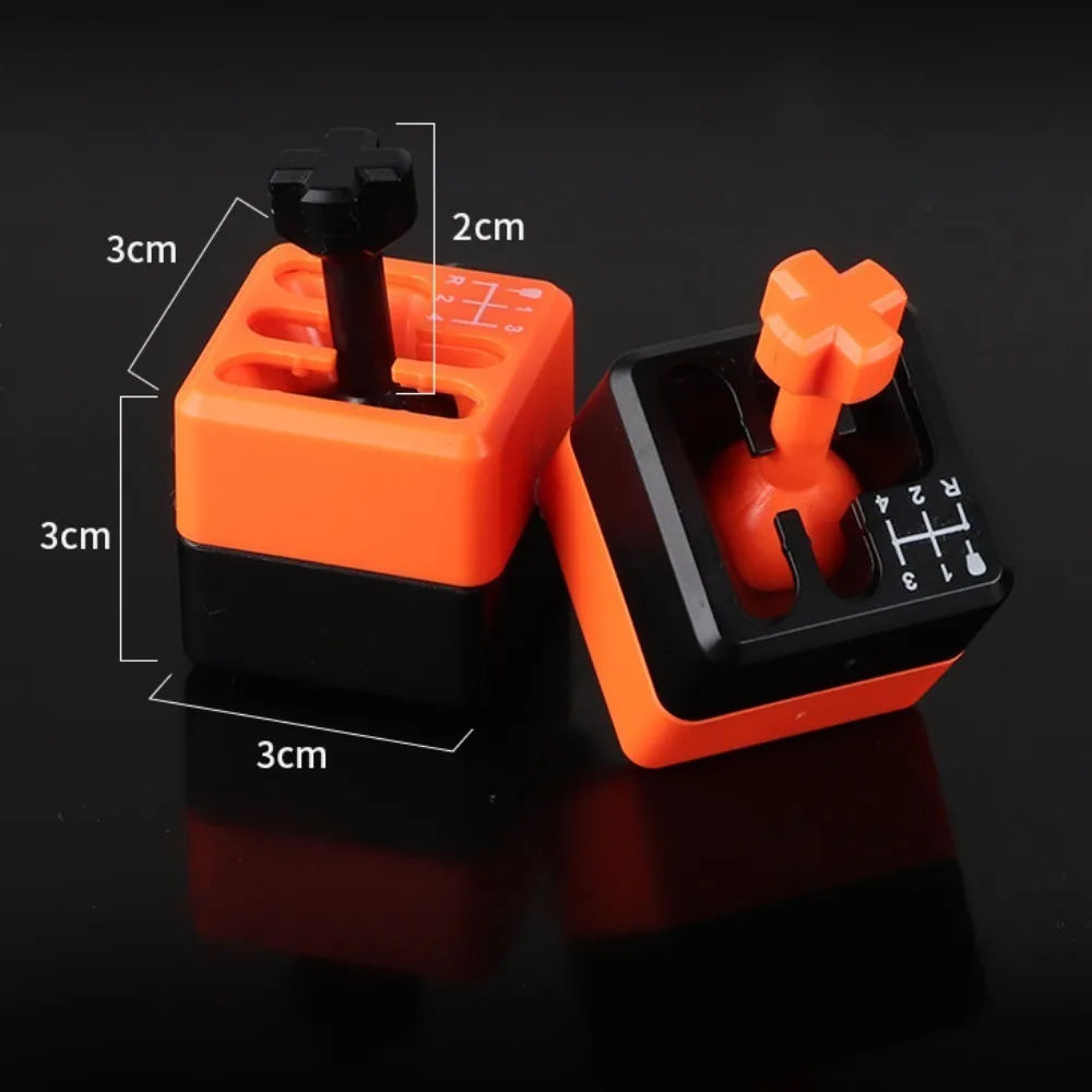Finger Toy Decompression Toy Carrot Gear Handle Manual Gear Shifter Creative Keychain Key Chain Pendant Kids