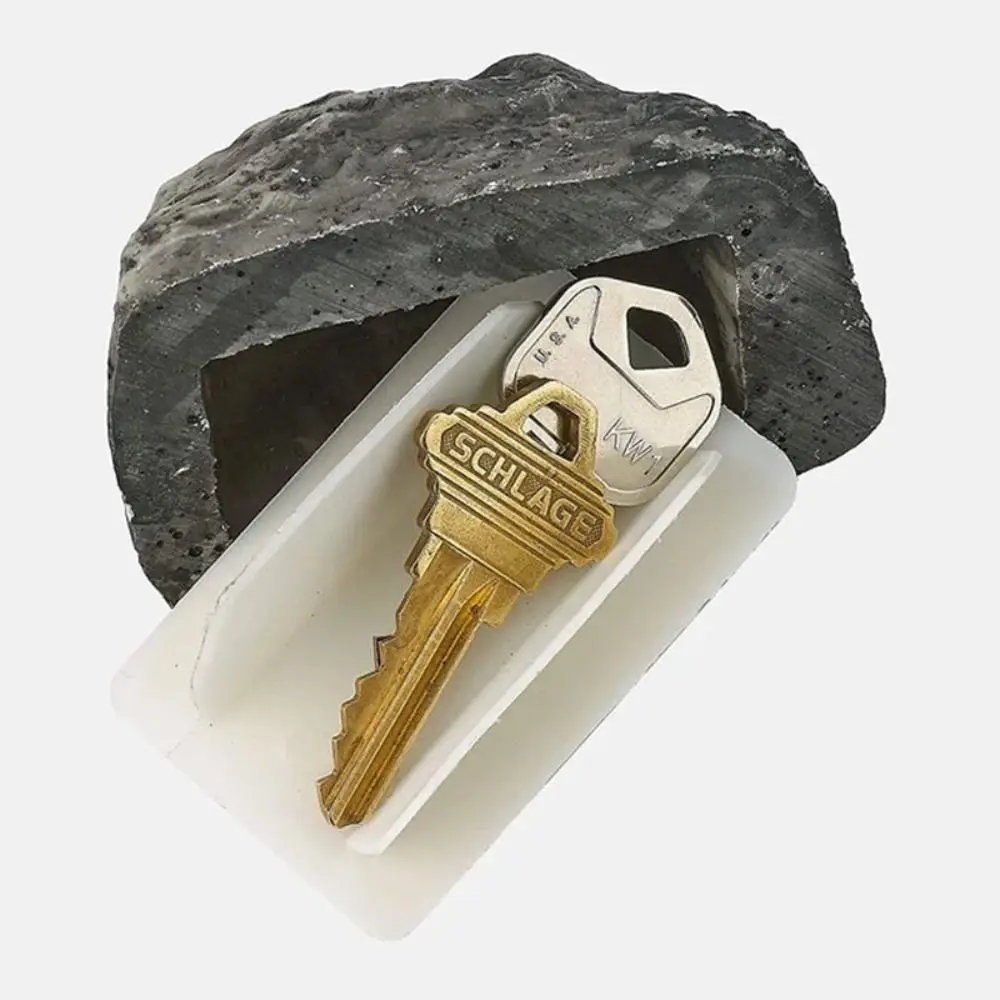 Rock Fake Stone Security Spare Key Box Ornaments Containers Parties