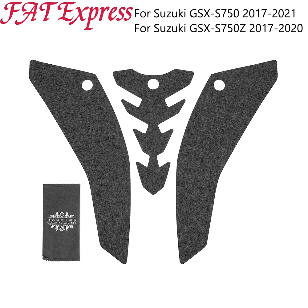 

For Suzuki GSX-S750 GSX-S750Z 2017-2021 Side Fuel Tank Pads Protector Stickers Knee Grip Gas Traction Pad Motorcycle Accessories