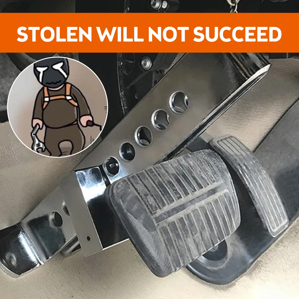 CarClutchLockSolidStainlessSteelAntitheftStrongSafetyCar