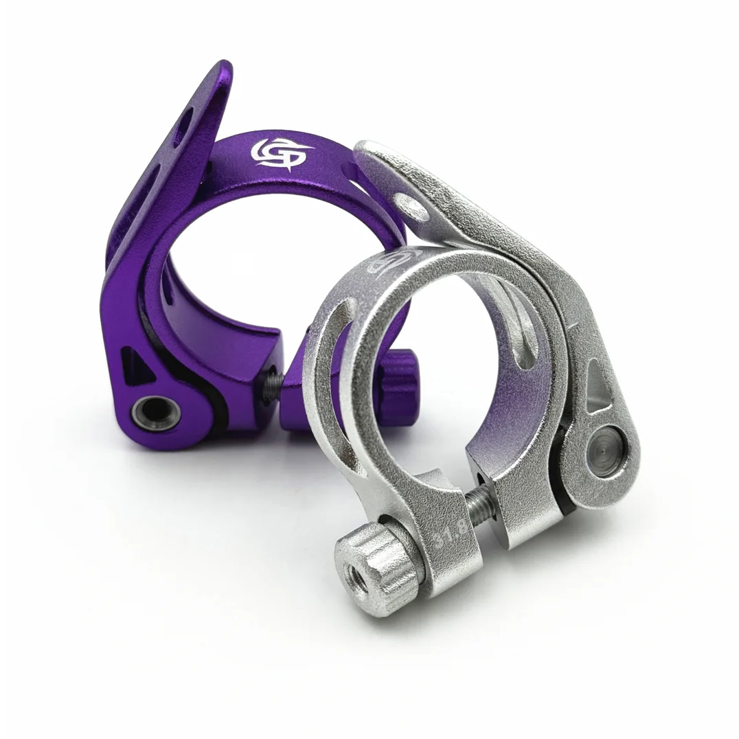 Schnellspann-Fahrrad-Sattelstützenklemme aus Aluminiumlegierung – 31,8 mm und 34,9 mm, passend für Sattelstützendurchmesser 27,2/28,6/30,4/30,8/30,9/31,6 mm – Detail 5