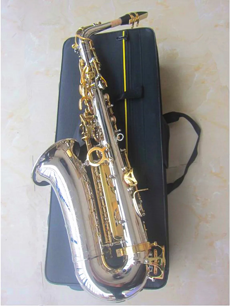 Jupiter JAS 1100SG Alto Eb Tune Saxophone Brass Nickel Silver Plated Body Gold Lacquer Key Music Instrument E-flat Sax with Case