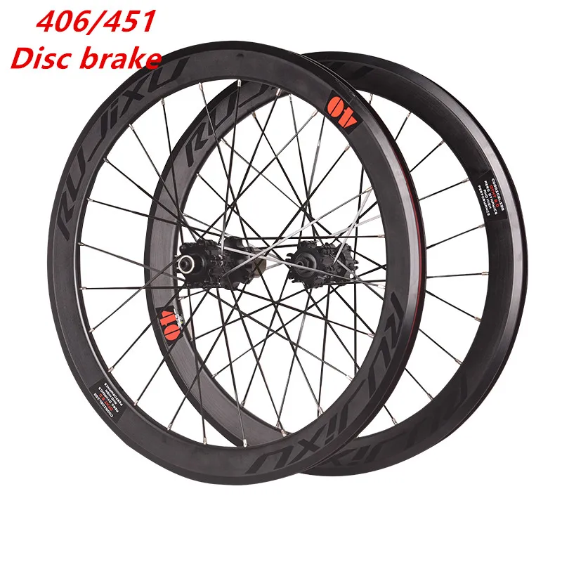 

Folding Bike 20 Inch 406/451 V Disc Brake 11 Speed Wheelset 4 Sealed Bearing Alloy Wheels BMX Bicycle Rims