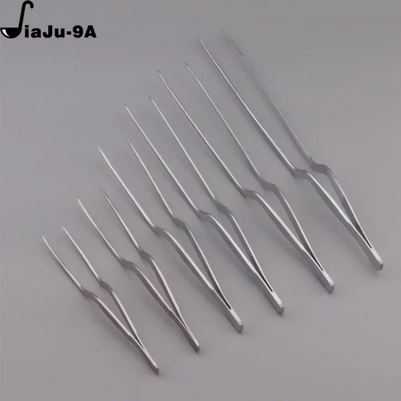 Non-Slip Barbecue Tongs Stainless Steel BBQ Clip Food Tweezer Barbecue Cooking Clip Portable Picnic Tweezer Kitchen Utensils