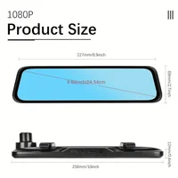 9.66"IPS Touch Screen Mirror Dash Cam Front and Rear, 4K Dual Recording, AHD Backup Camera, Night Vision, G-Sensor. Limited Time - Image 6