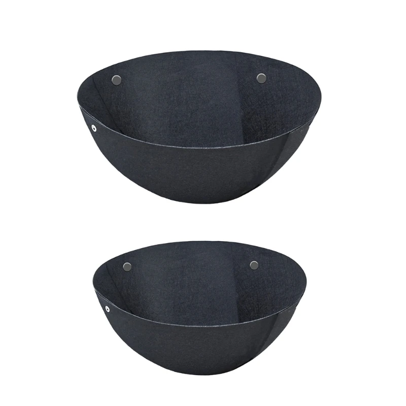 

14/16inch Hangings Flower Baskets Liners Felt Fabric Plant Liners Round Planter Liners Replacement for Outdoor Garden Decors