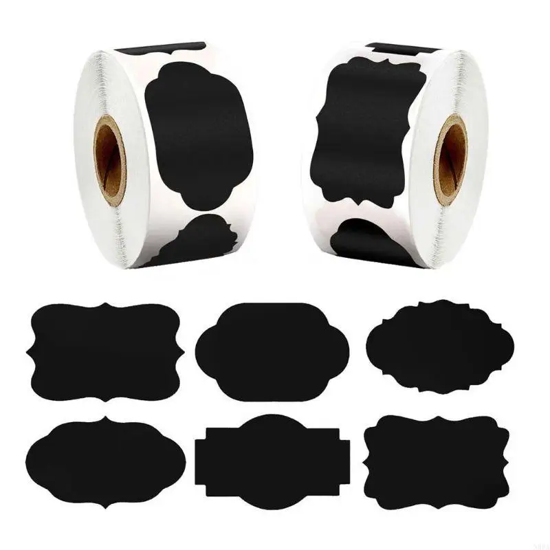 N0PA 300pcs/roll Blank Chalkboard Labels Sticker for Kitchen Canning Jars Gift Packaging