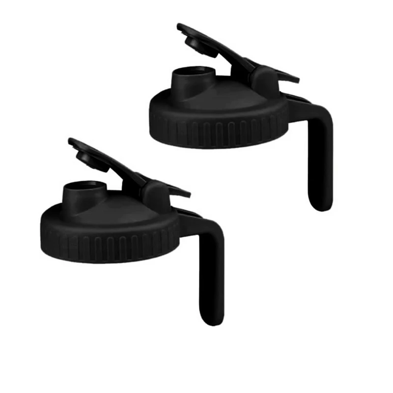 

2Pack Wide Mouth Flip Cap Mason Jar Lids For Mason Jars Airtight Flip Cap Design With Handle,Leak-Proof Seal Cover