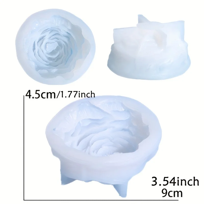 1pc Flower-Shaped Silicone Mold Candle Aromatherapy Clay Plaster Handmade Soap Crystal Glue Mold silicone mold