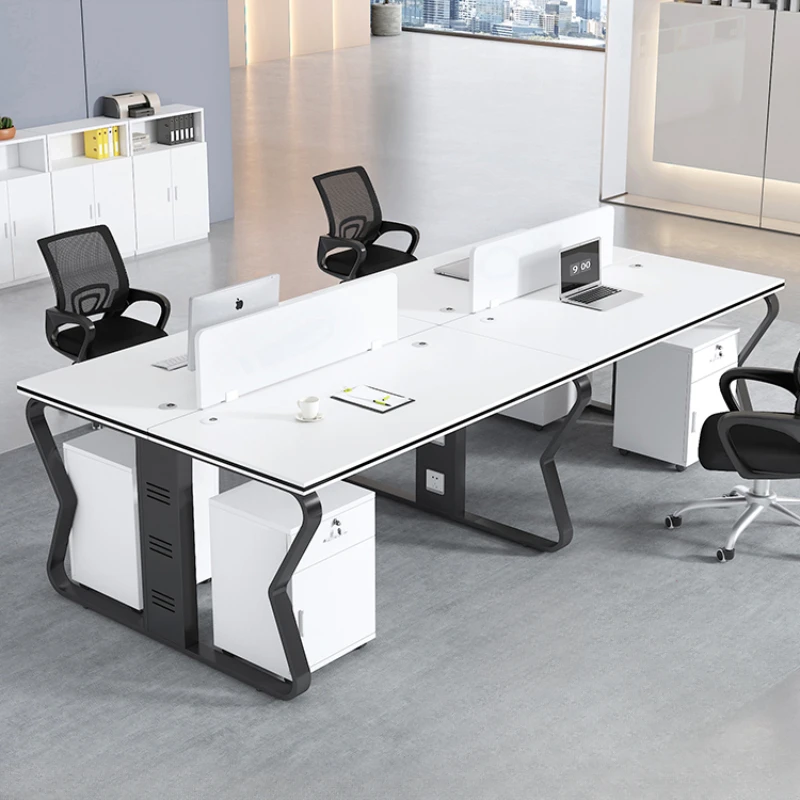 Drawers Computer Work Desk White Vanity Simplicity Staff Luxury Desk Study Makeup Escritorios Bureau Meuble Furniture HD50WD