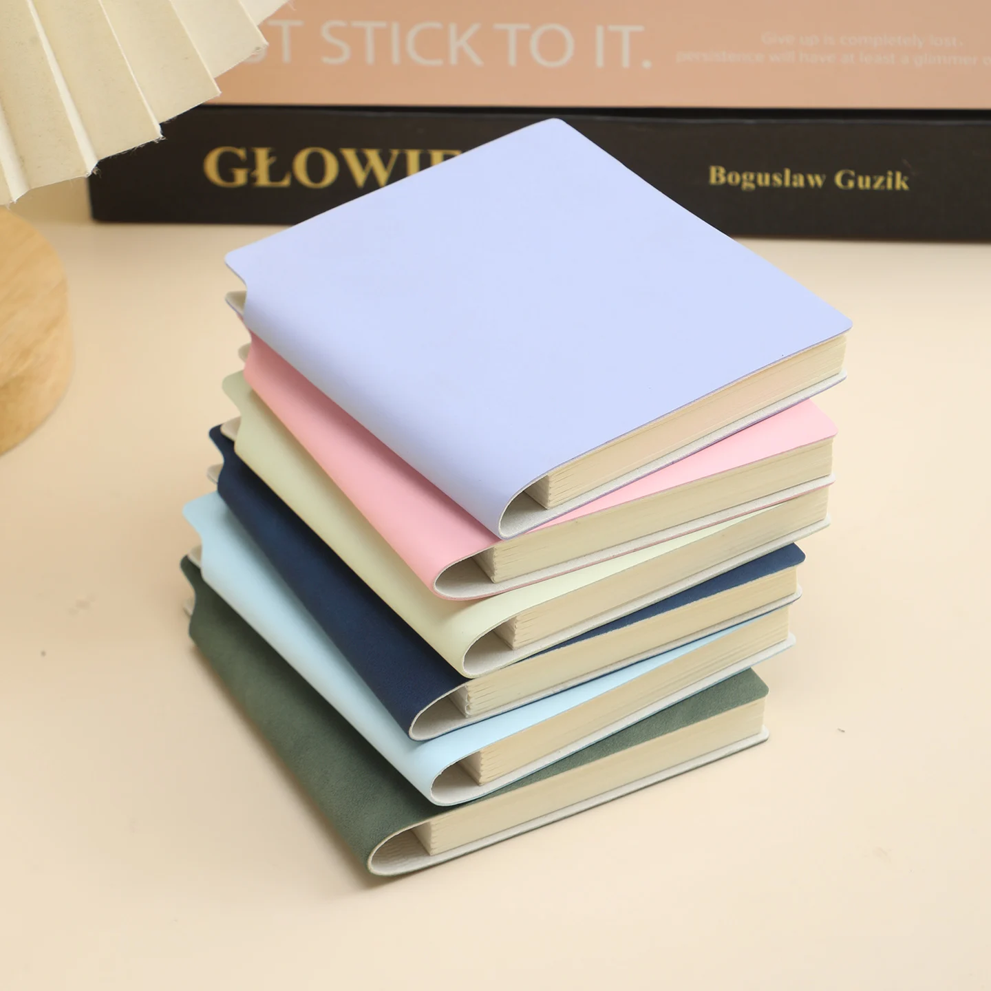 Set of 3 PU Leather Mini Pocket Journals – 196-Page Blank Notepads with Pen Holder