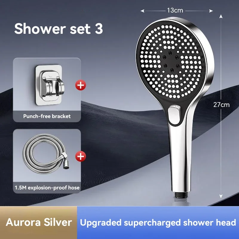 Xiaomi Original Shower Head, Large Panel Booster Shower Set, Water Output, 3-Speed Adjustment, Home Bathroom Facilities 5