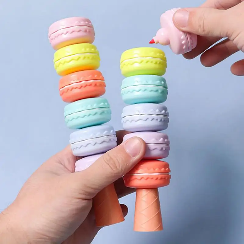 하이 퀄리티 하이라이터 펜, 내구성 및 환경 친화적인 마카롱 컬러, 편안한 그립 그래피티 펜, 강한 커버리지