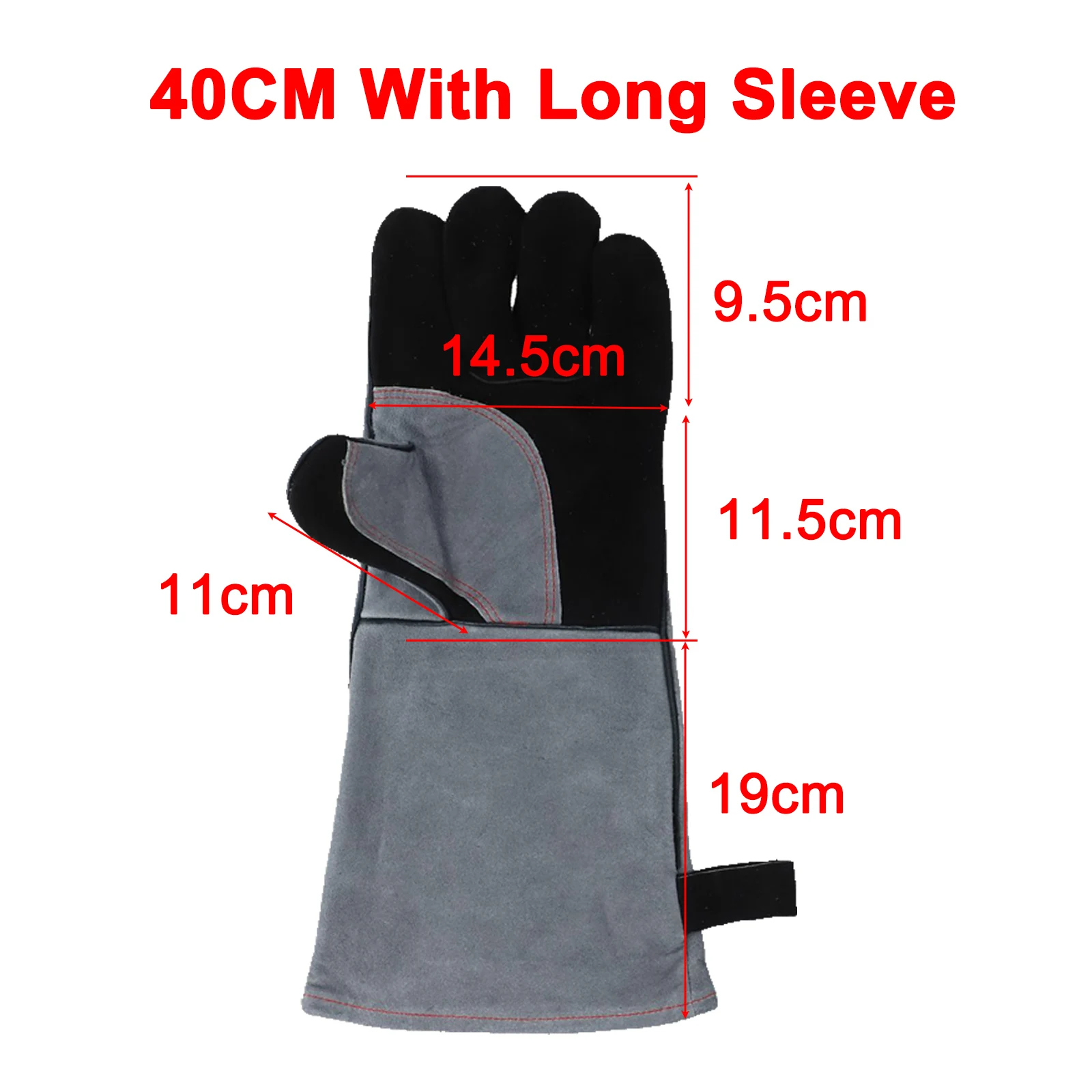 

Gloves Welder Gloves Length 40CM Parts 7.1 X 16.1 Inches Accessories Puncture Resistan Replacements Thick Cowhide