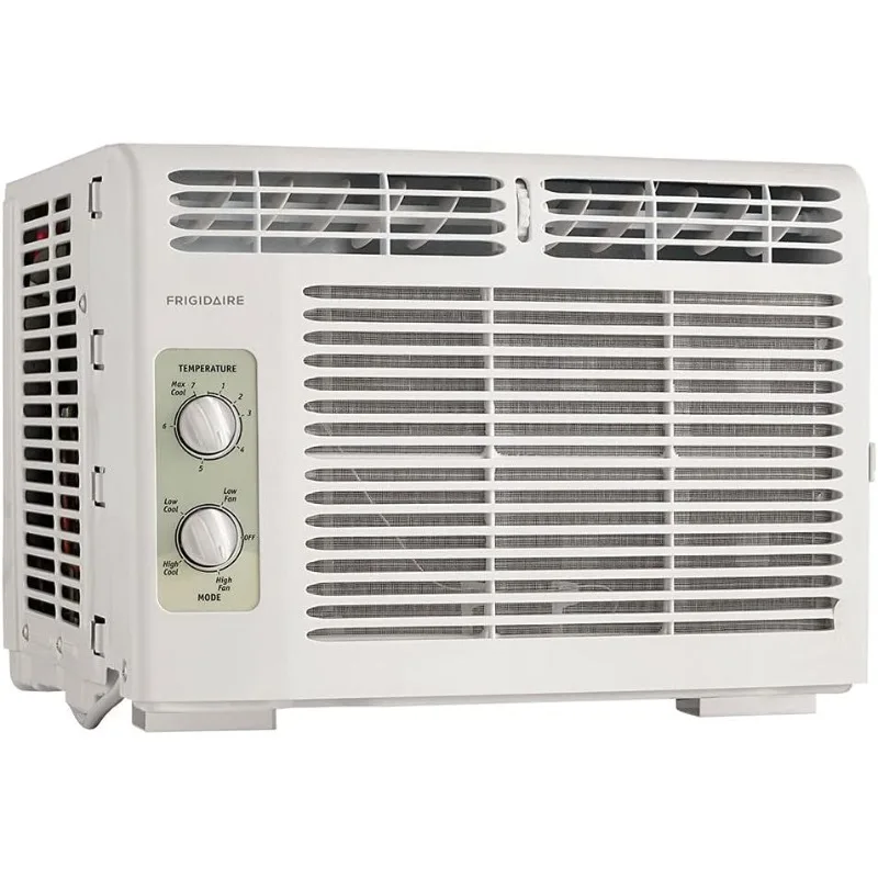 

Frigidaire FFRA051WAE Window-Mounted Room Air Conditioner, 5,000 BTU with Temperature Control and Easy-to-Clean Washable Filter