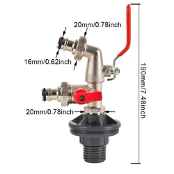 Universal PVC Spigot Faucet Kit for Water Management and Garden Use (E)