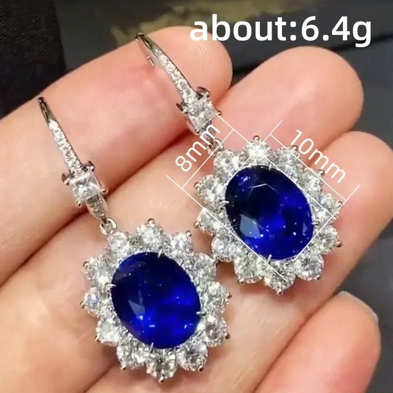 2025 New Colorful Crystal Zircon Bridal Earrings, European and American Personalized Fashion Trend, High End Jewelry - Image 4